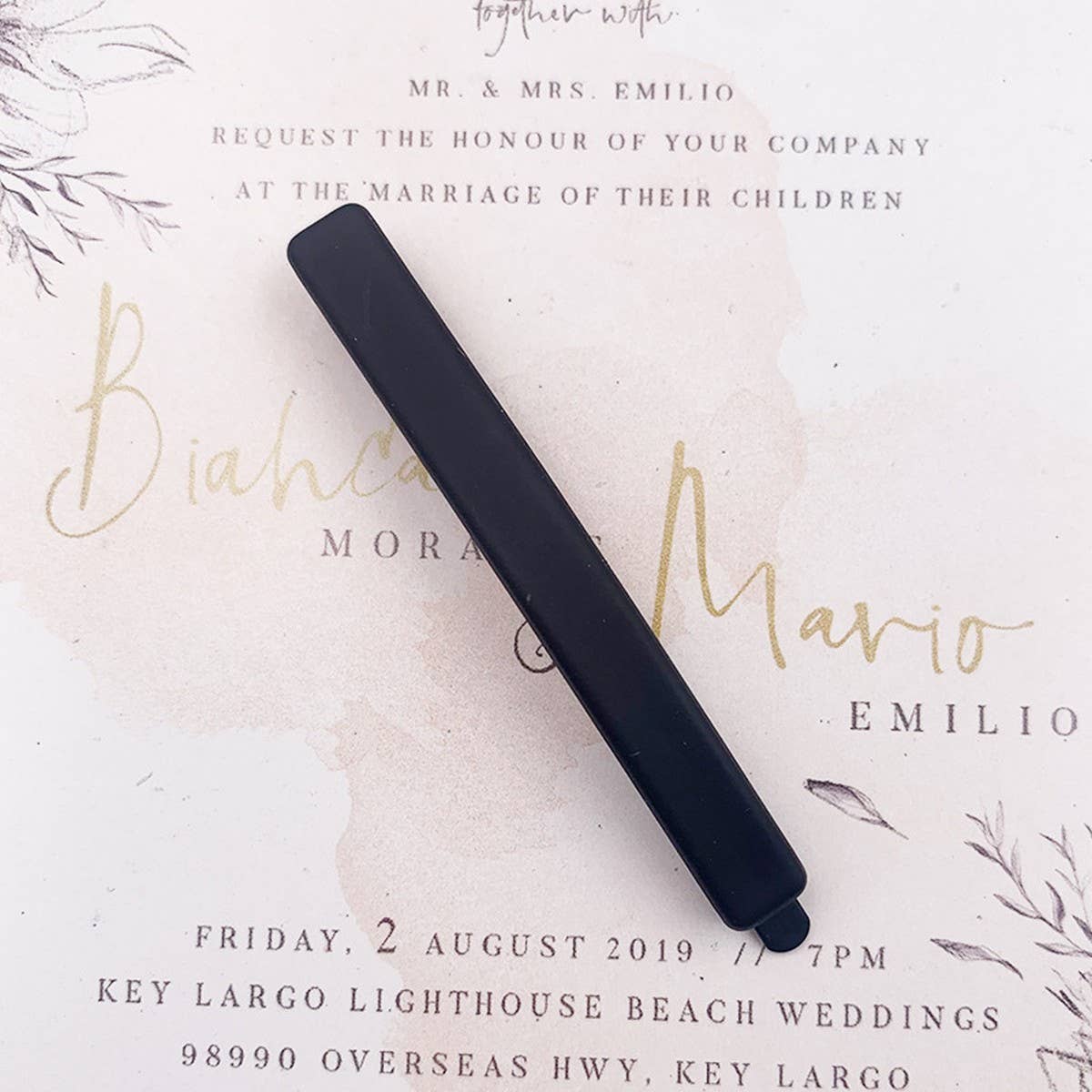 MORANDI COLOR MATTE HAIR CLIP MINIMALIST_CWAHA2618