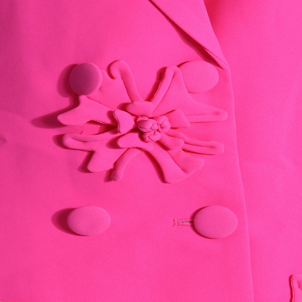 Double-Breasted Floral Blazer & Flare Pants Set