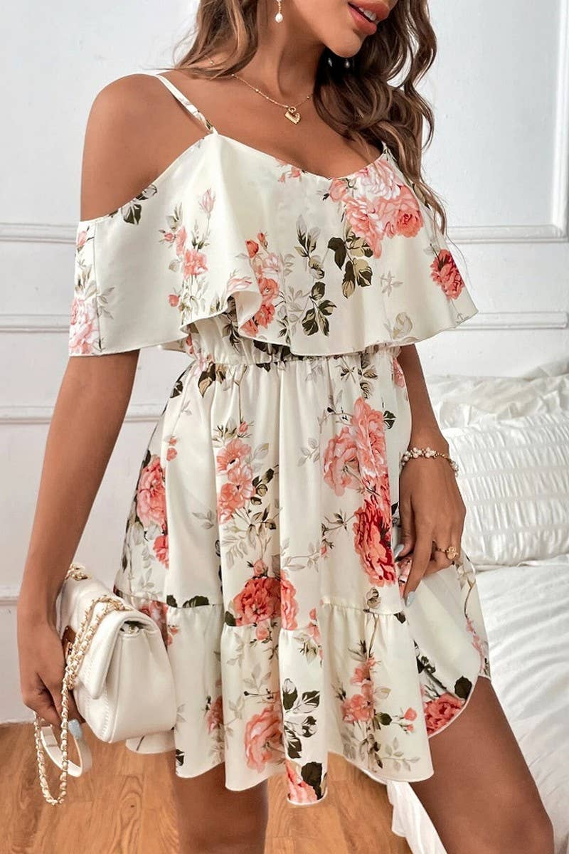 CWDSD8674_FLORAL SEXY SWEET SPAGHETTI STRAP DRESS