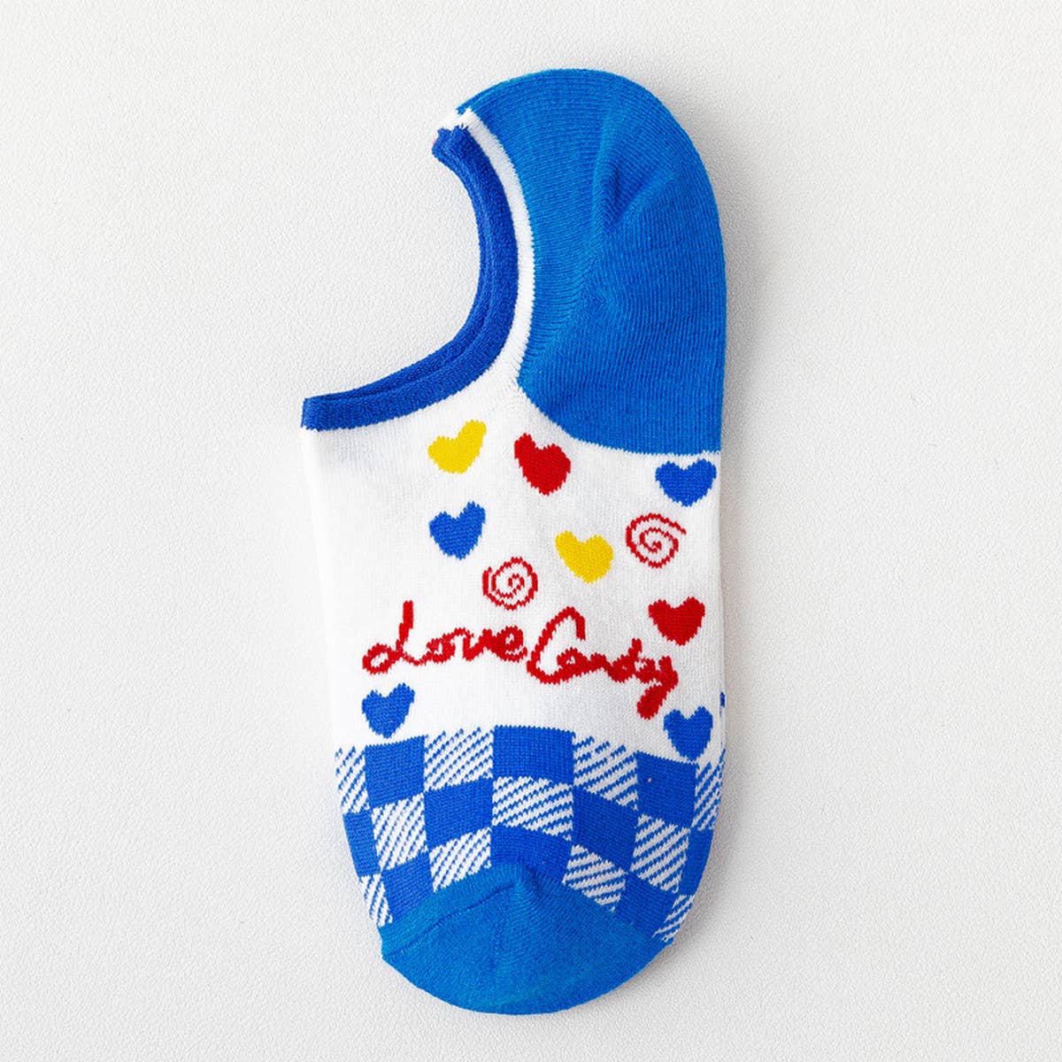 WOMEN PRINTED CUTE INVISIBLE SHALLOW BOAT SOCKS