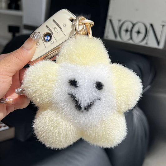 CUTE SMILING LITTLE STAR CAR KEYCHAIN BAG PENDANT