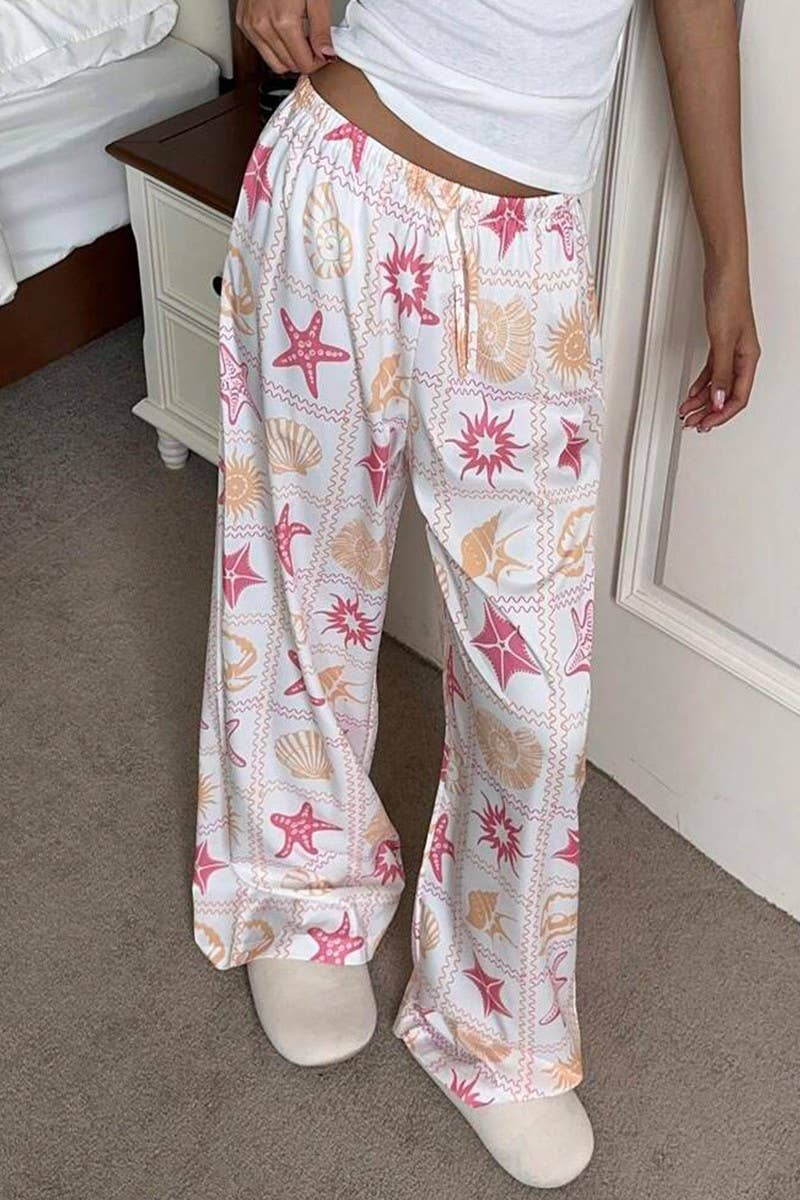 CWBLP2067_SUMMER CASUAL ALL-MATCH MOPPING PANTS