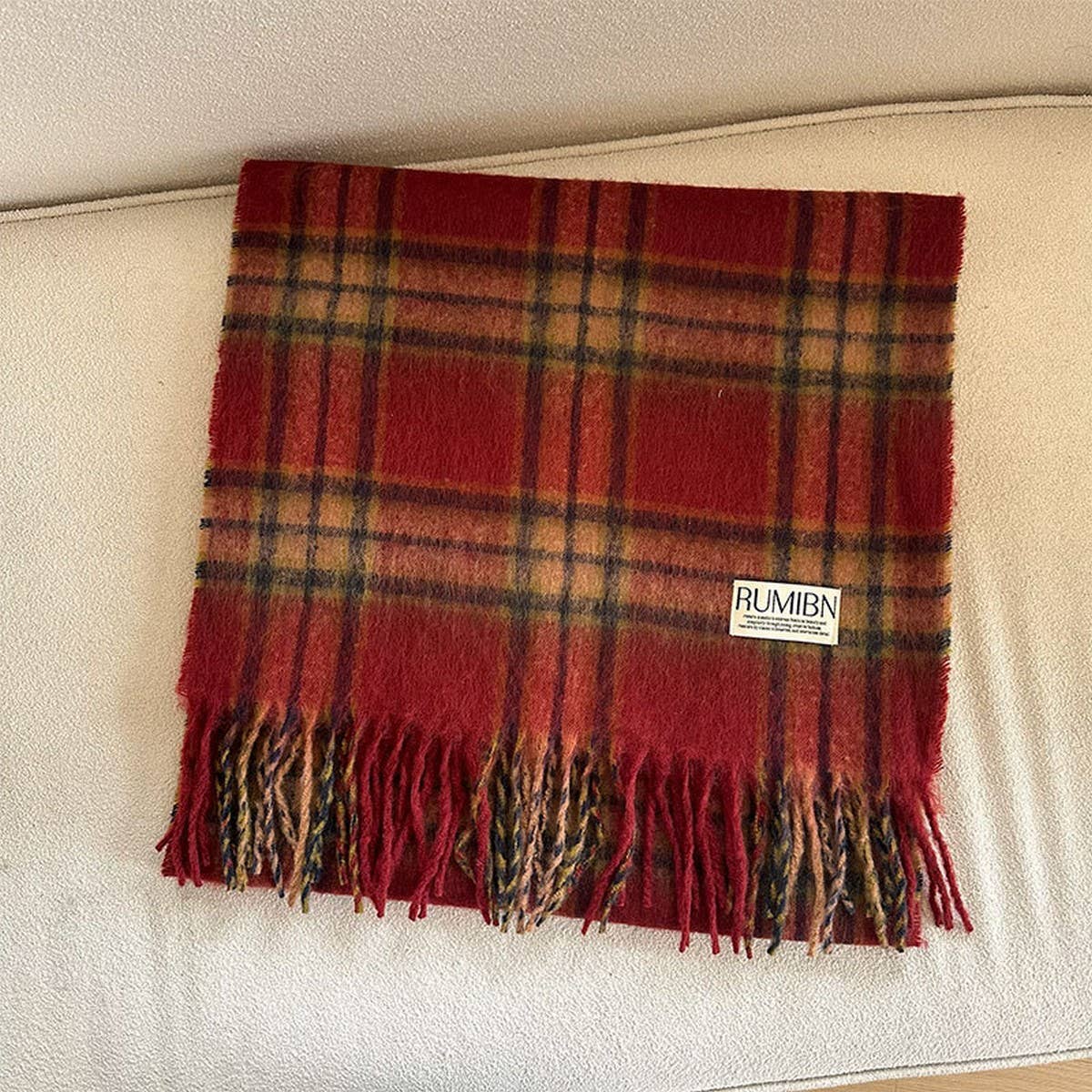 Faux Cashmere Scarf ? Thick Soft Reversible Wrap