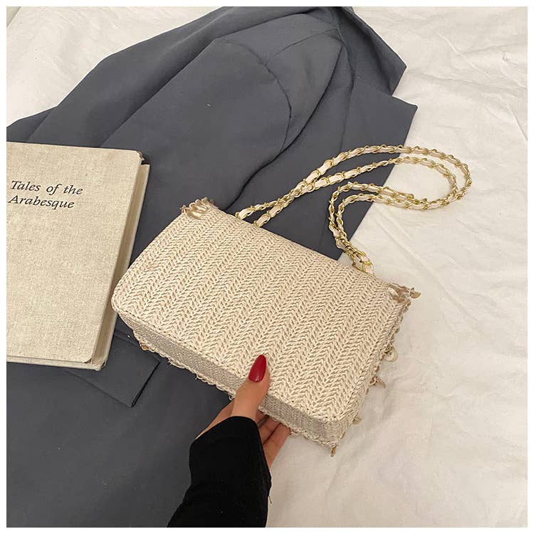 Ethnic-style artistic woven crossbody bag