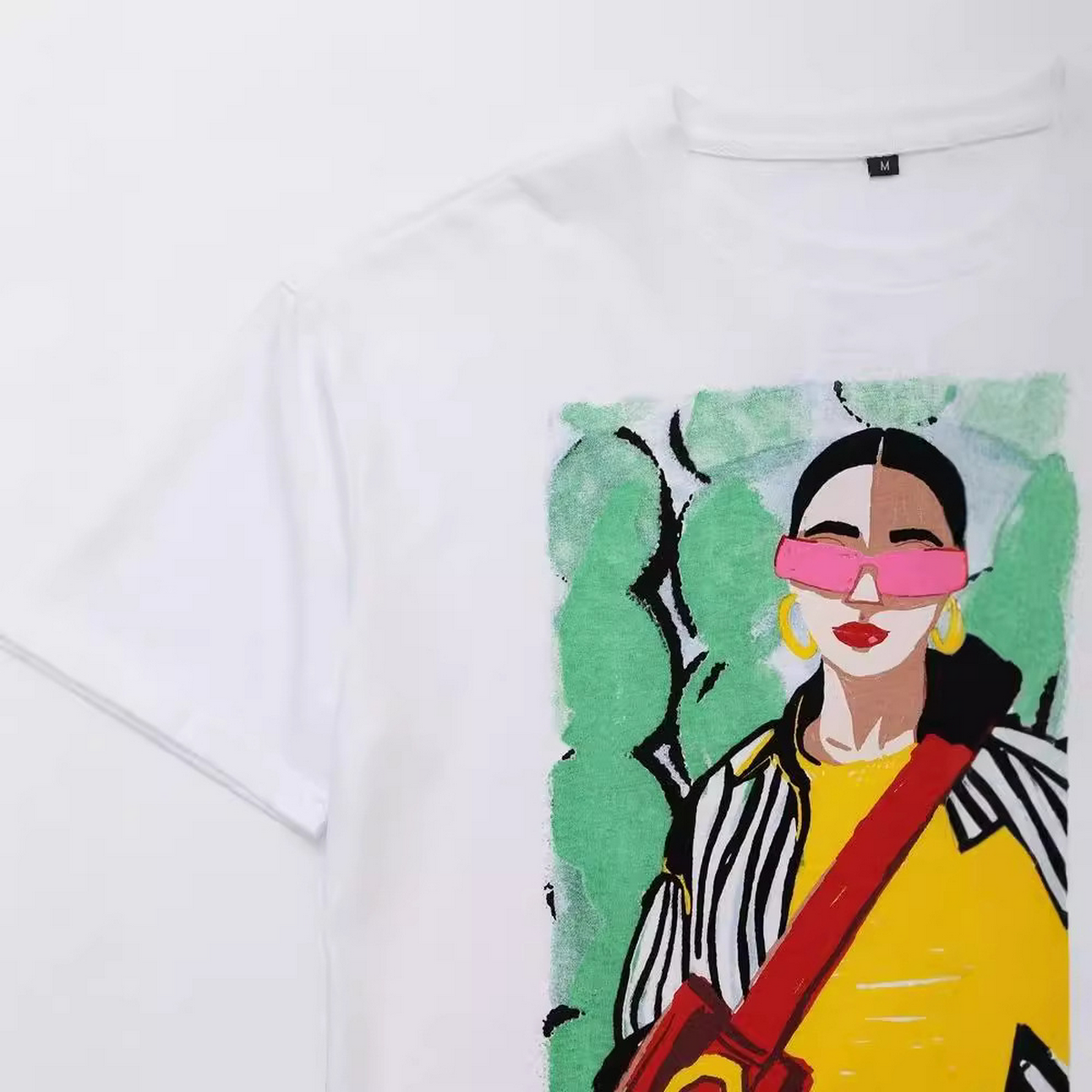 Casual Graphic Tee ??Trendy Summer Top_CWTHT0237