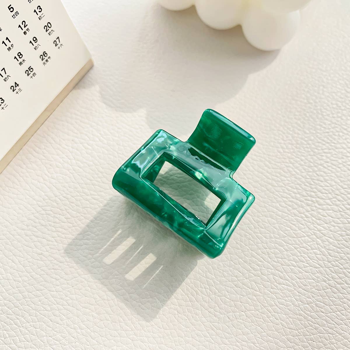 High-end acetate board high ponytail grab clip