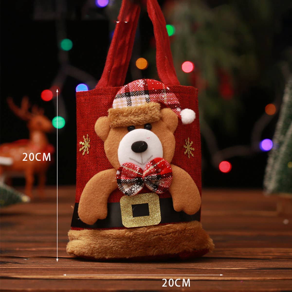 CWMM9348_CHRISTMAS SANTA SNOWMAN DEER GIFT BAG