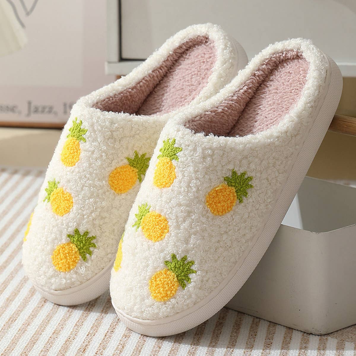 CUTE CARTOON FRUIT PREPPY SLIPPERS