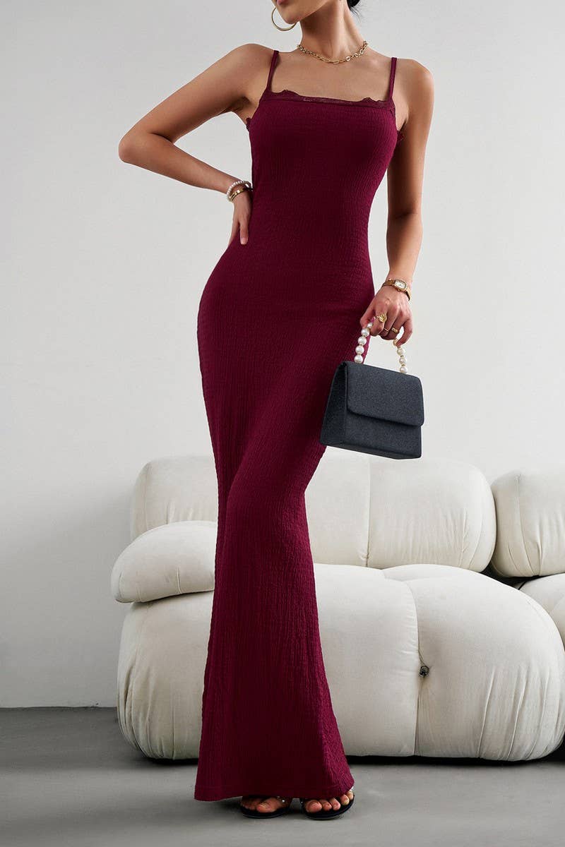 CWDMD4611_SEXY SLIM-FITTING HALTER DRESS WITH SHOULDER STRAP