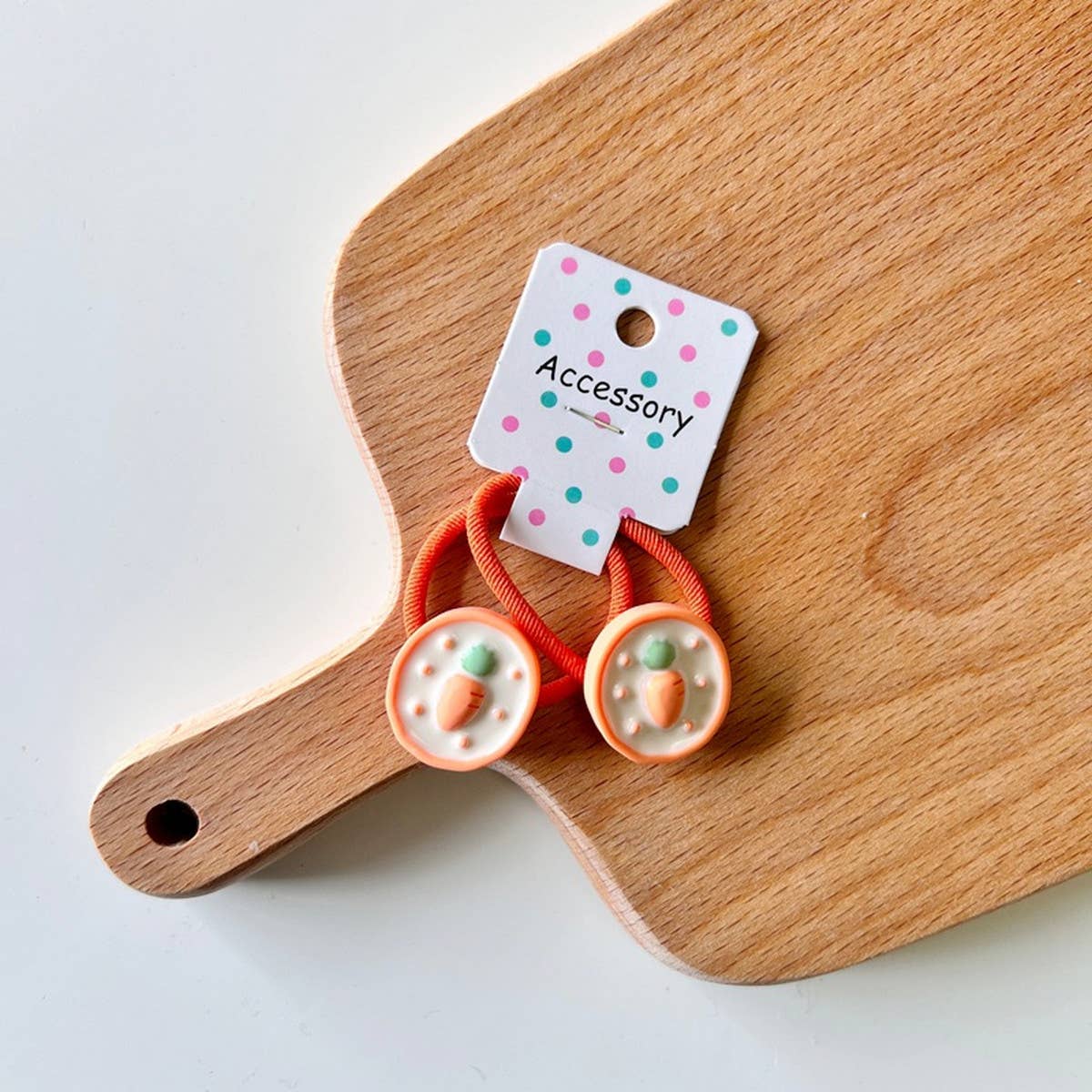 GEOMETRIC PINEAPPLE STRAWBERRY HAIR TIE