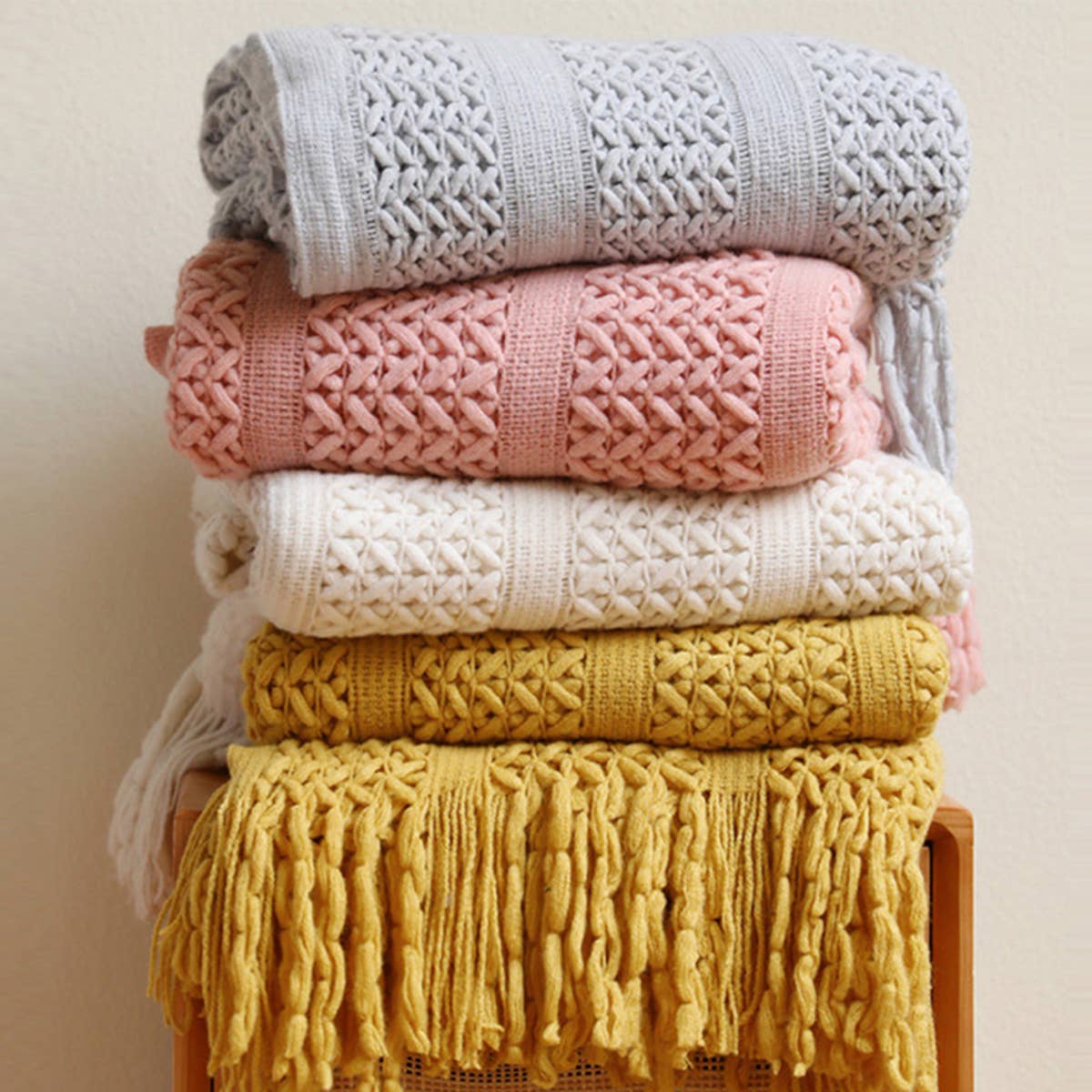 SOFT WARM CHUNKY KNIT BLANKET THROW_CWMM0195