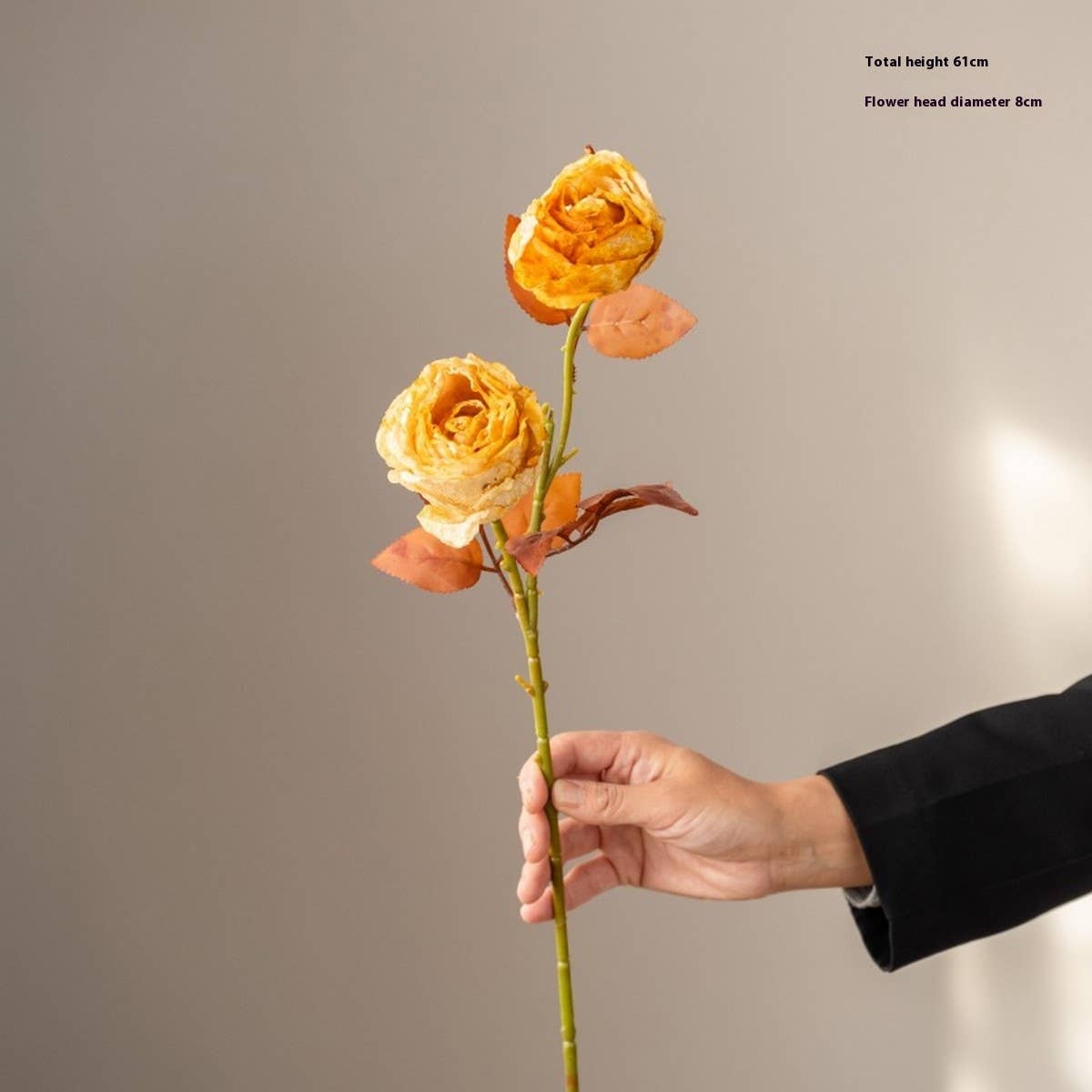 Ink-Styled Burnt Edge Rose Bouquet for Decor