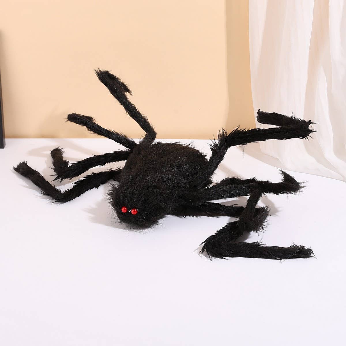 CWMM9542_HALLOWEEN PLUSH FAKE SPIDER SCARY PROPS