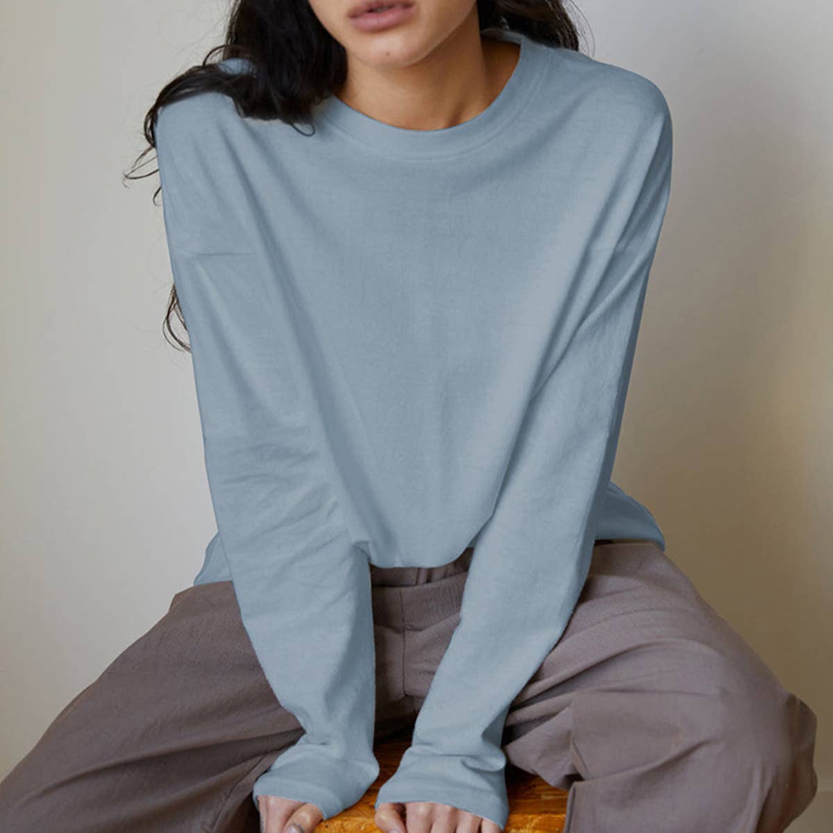 ALL-IN-ONE COTTON REVERSIBLE CREW NECK T-SHIRT