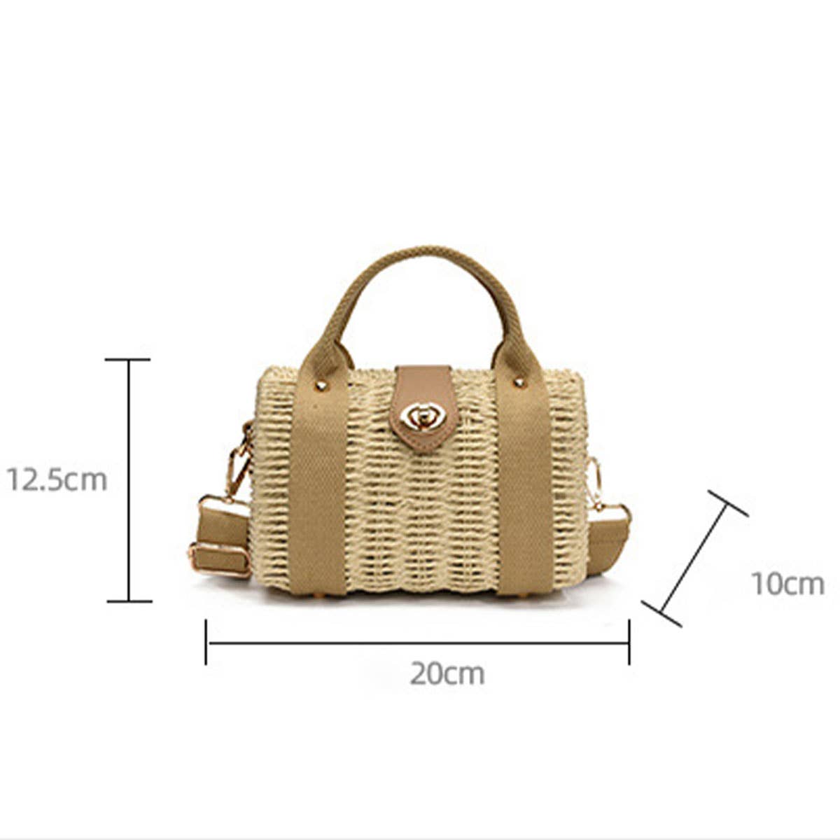 Artistic beach versatile hand-held crossbody bag