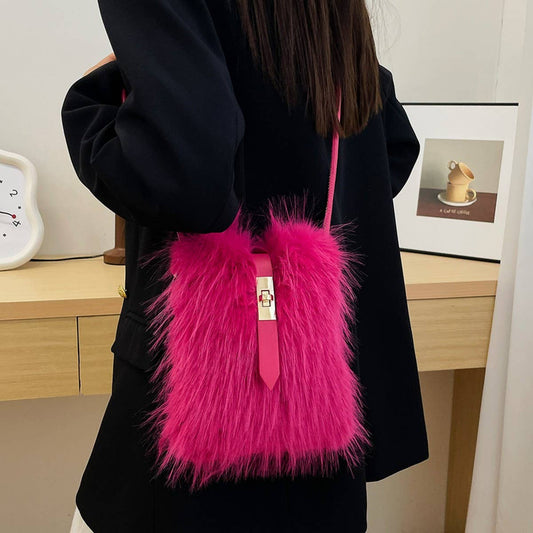 WINTER FAUX FUR SHOULDER CROSSBODY PLUSH BAG_CWAB4005