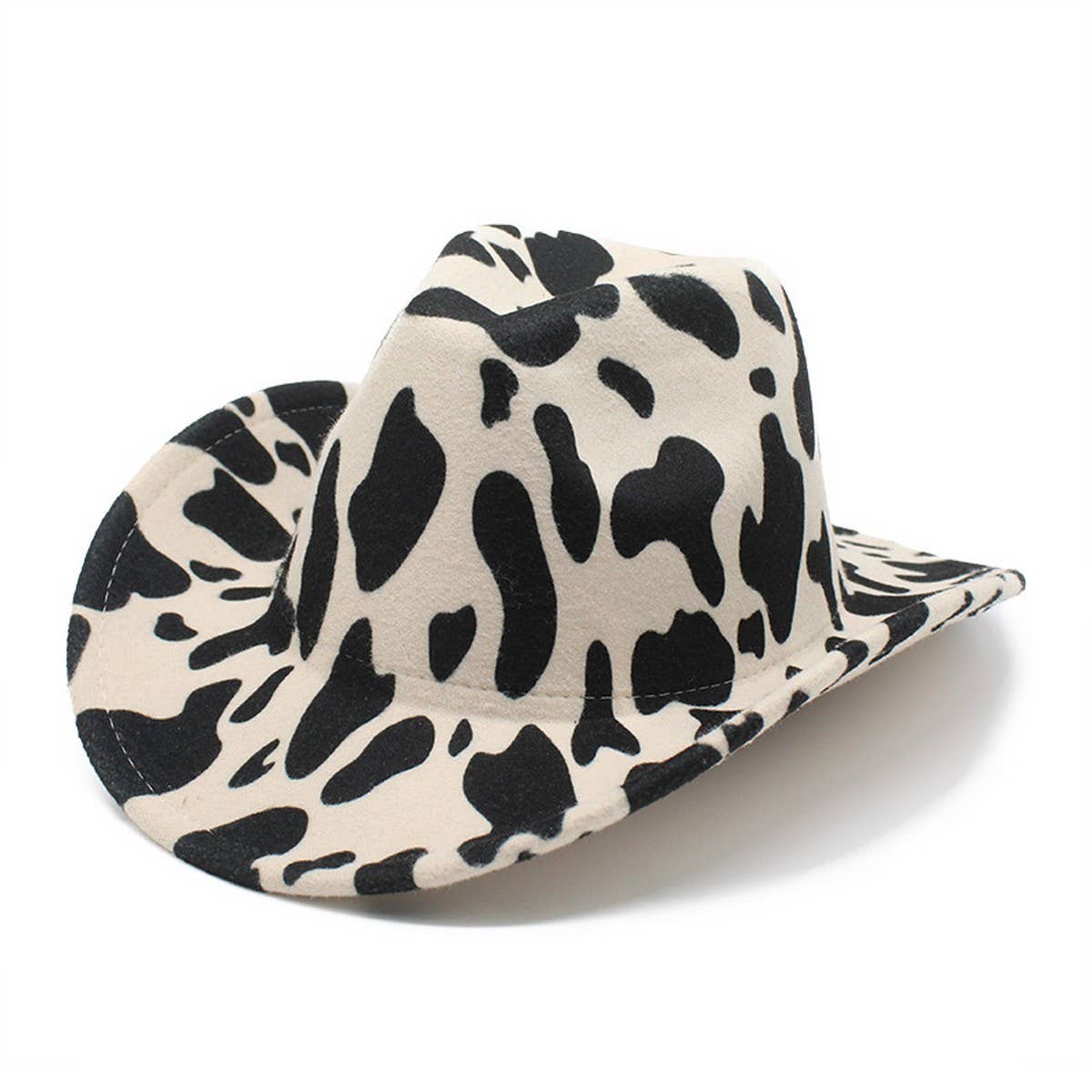 THICKENED FABRIC DOUBLE-SIDED COW PATTERN DENIM HAT_CWAH2535
