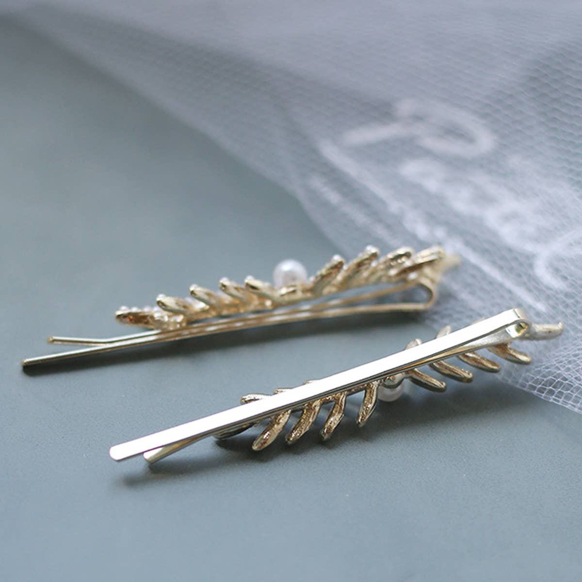 FOREST FAIRY PEARL ALLOY HAIR CLIP_CWAHA1226