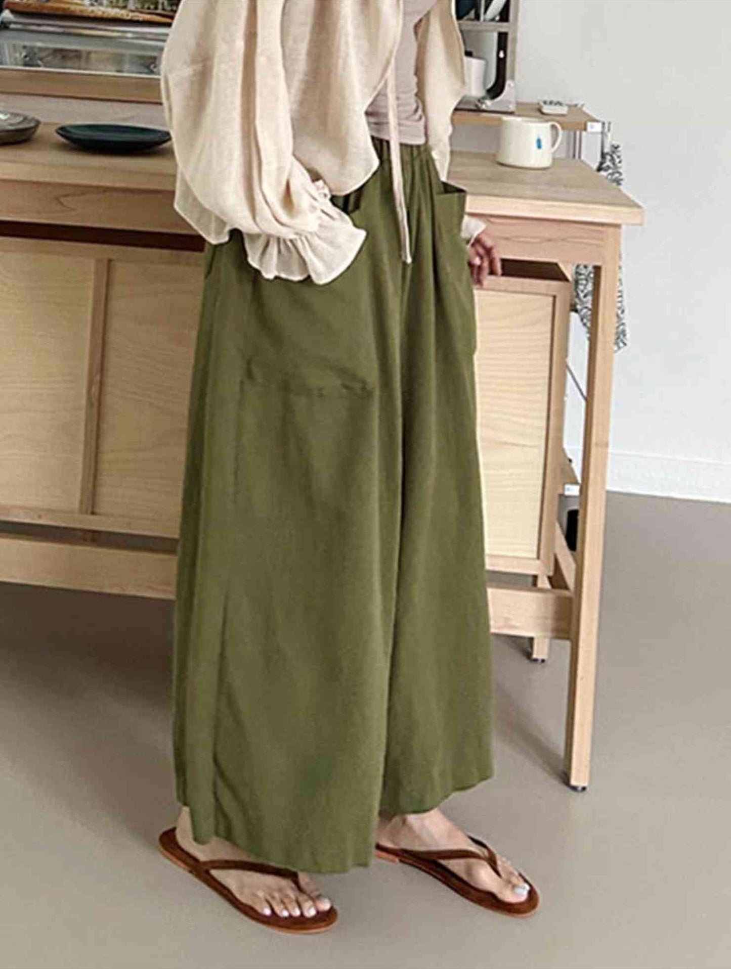 CASUAL LOOSE RAMIE WIDE-LEG PANTS_CWBLP0737