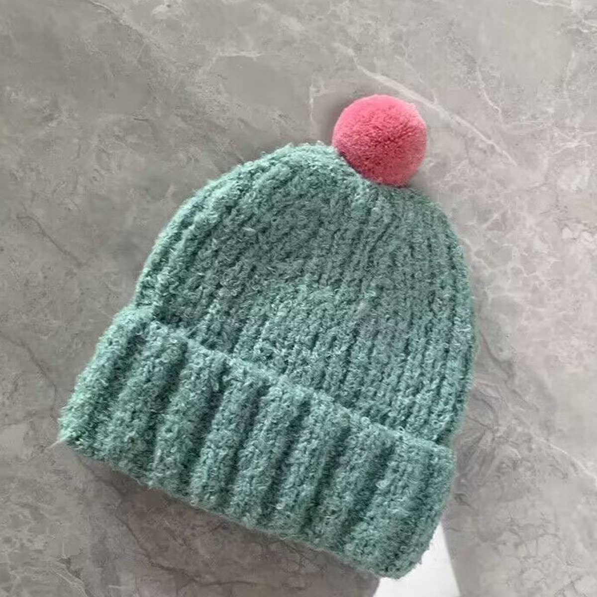 CHILDREN'S CUTE COLORFUL BALL SOFT KNITTED HAT_CWAH2930