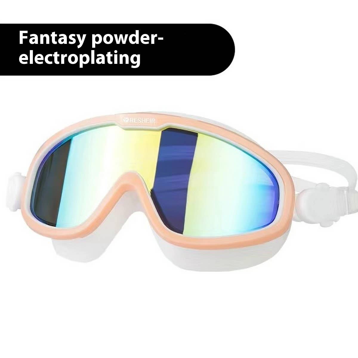 HD Anti-Fog Large Frame Swim Goggles for Adults