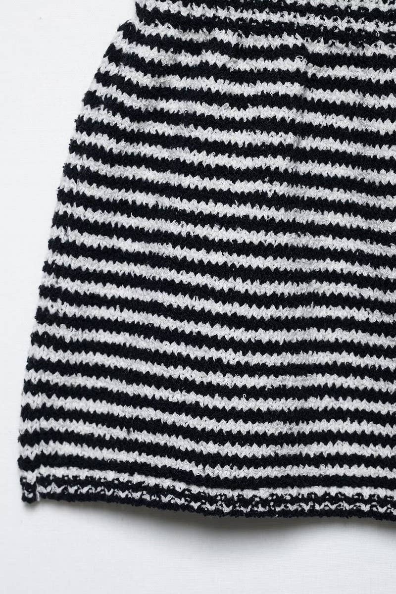 Cwttsl0360_Fashion Casual Striped Knitted Camisole