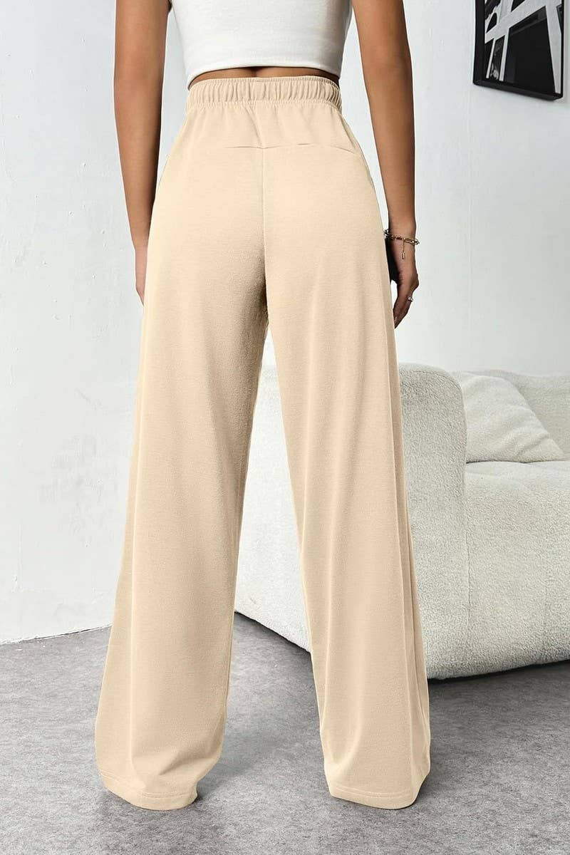 CWBLP01040_HIGH WAIST WIDE LEG DRAWSTRING SWEATPANTS