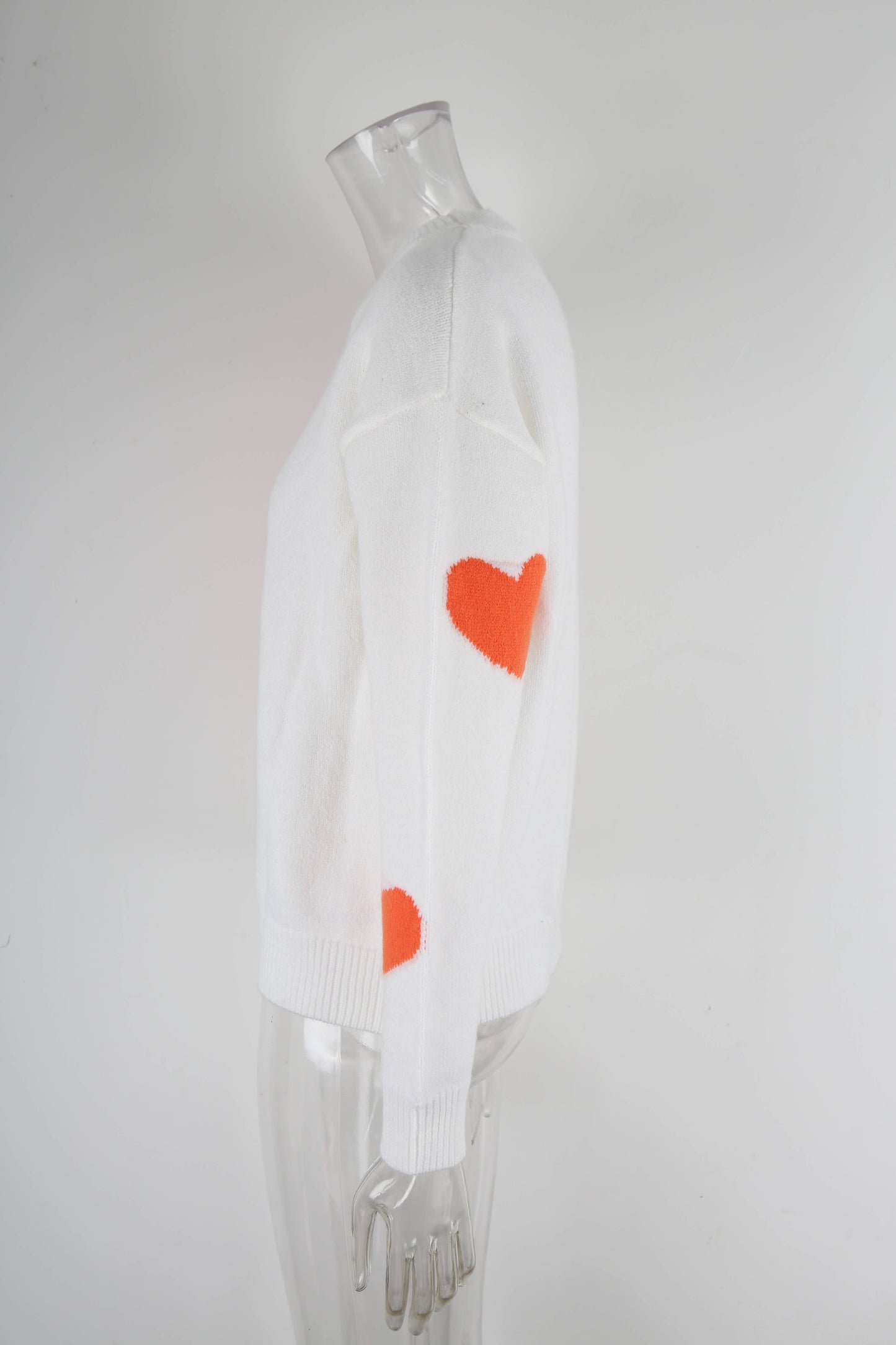 Valentine's Day jacquard round-neck sweater