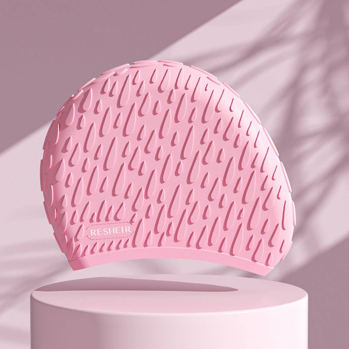 Womens Silicone Swim Cap Long Hair Waterproof