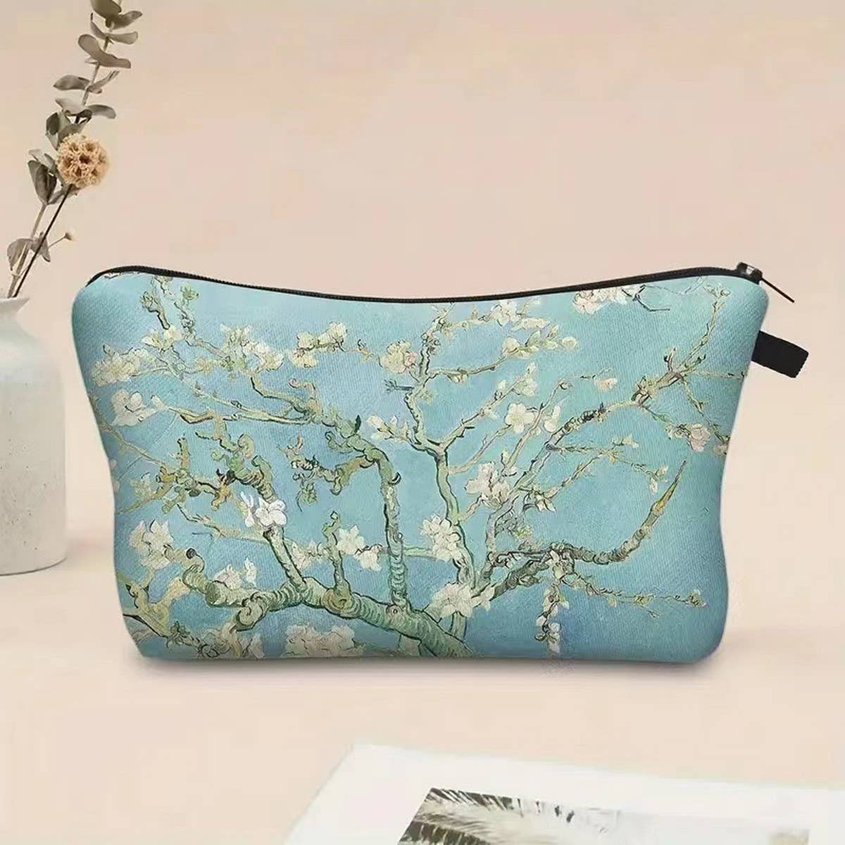 WOMEN OIL PAINTING PRINTED COSMETIC BAG_CWAB2268