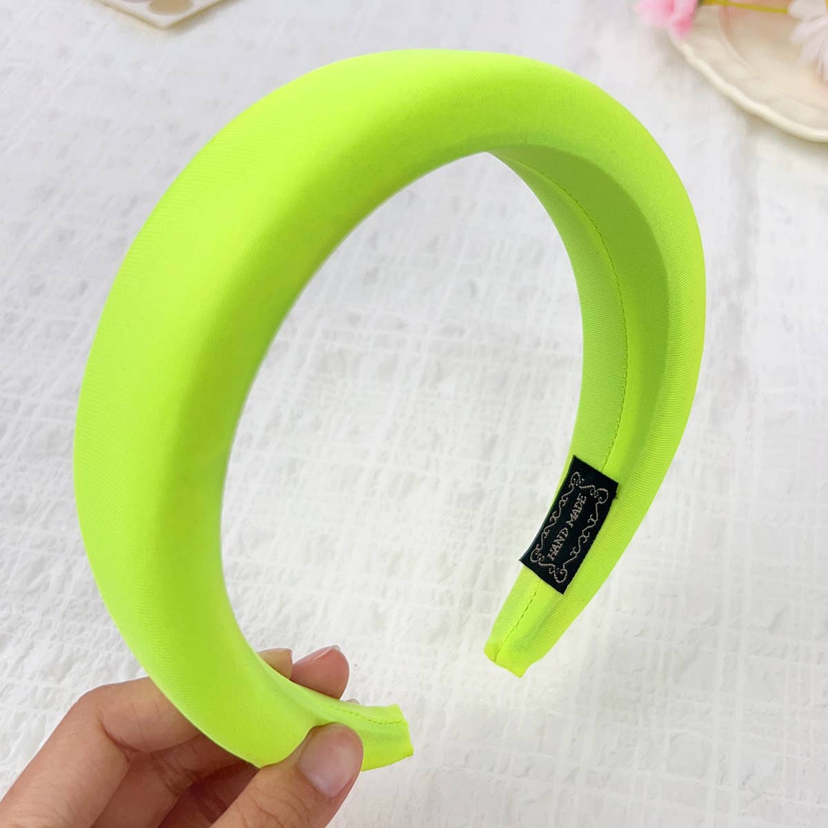 Candy color thickened high cranial top hair band