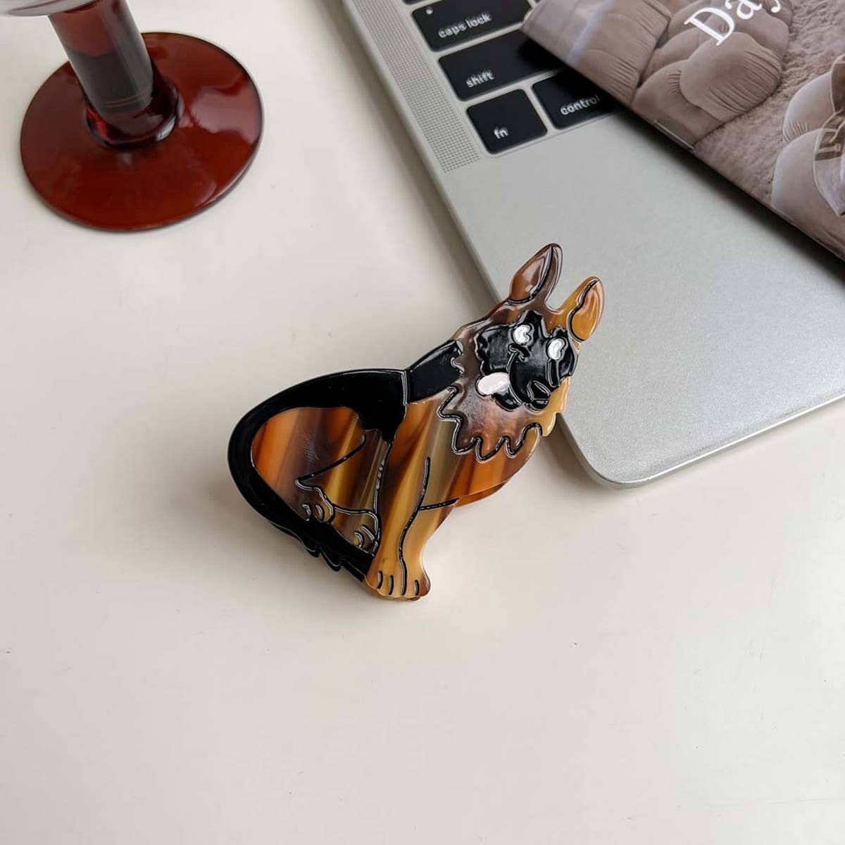 Cartoon Dog Acetate Hair Claw Clip for Girls_CWAHA5780