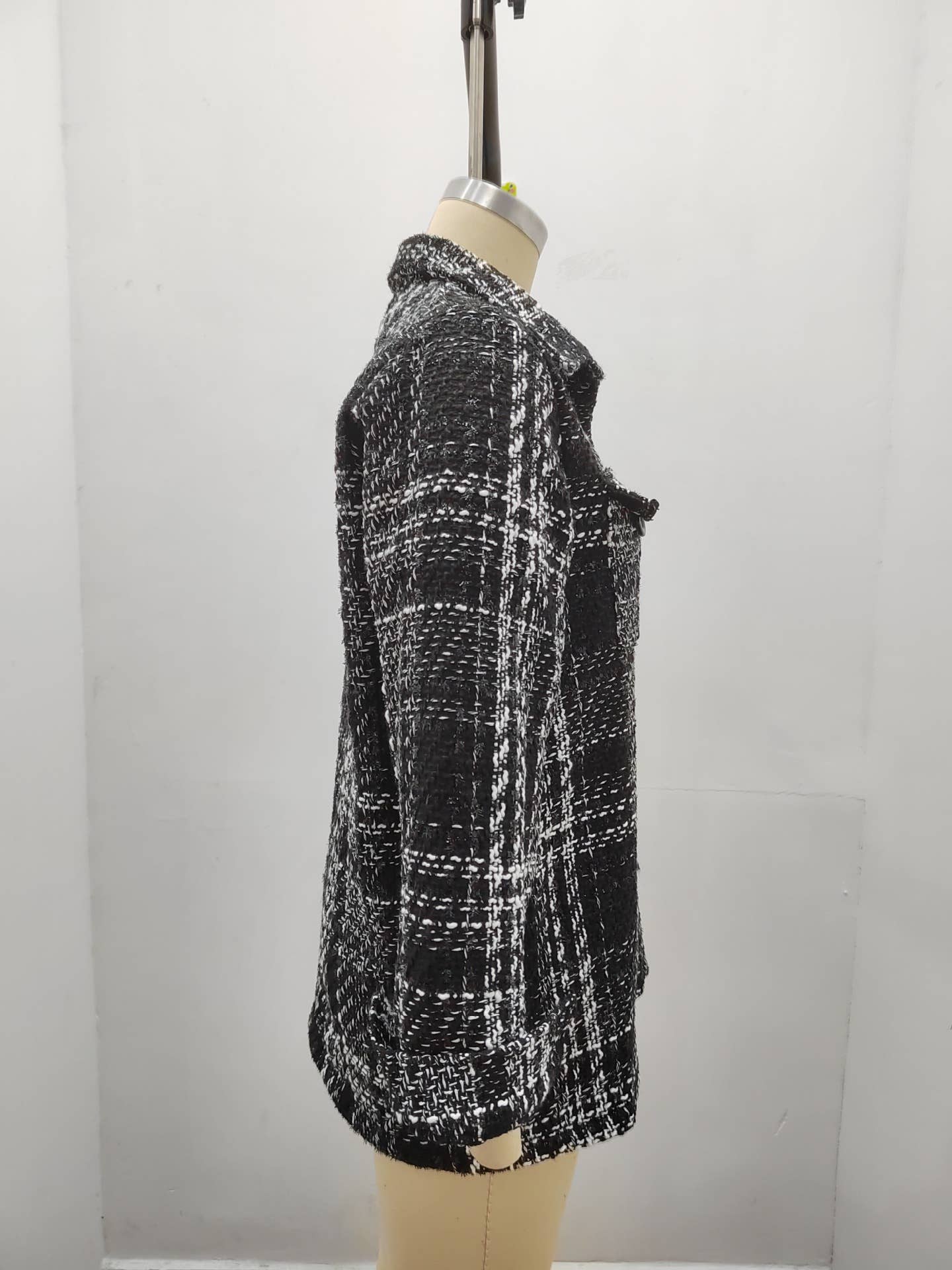 Lapel loose single-breasted long-sleeved jacket