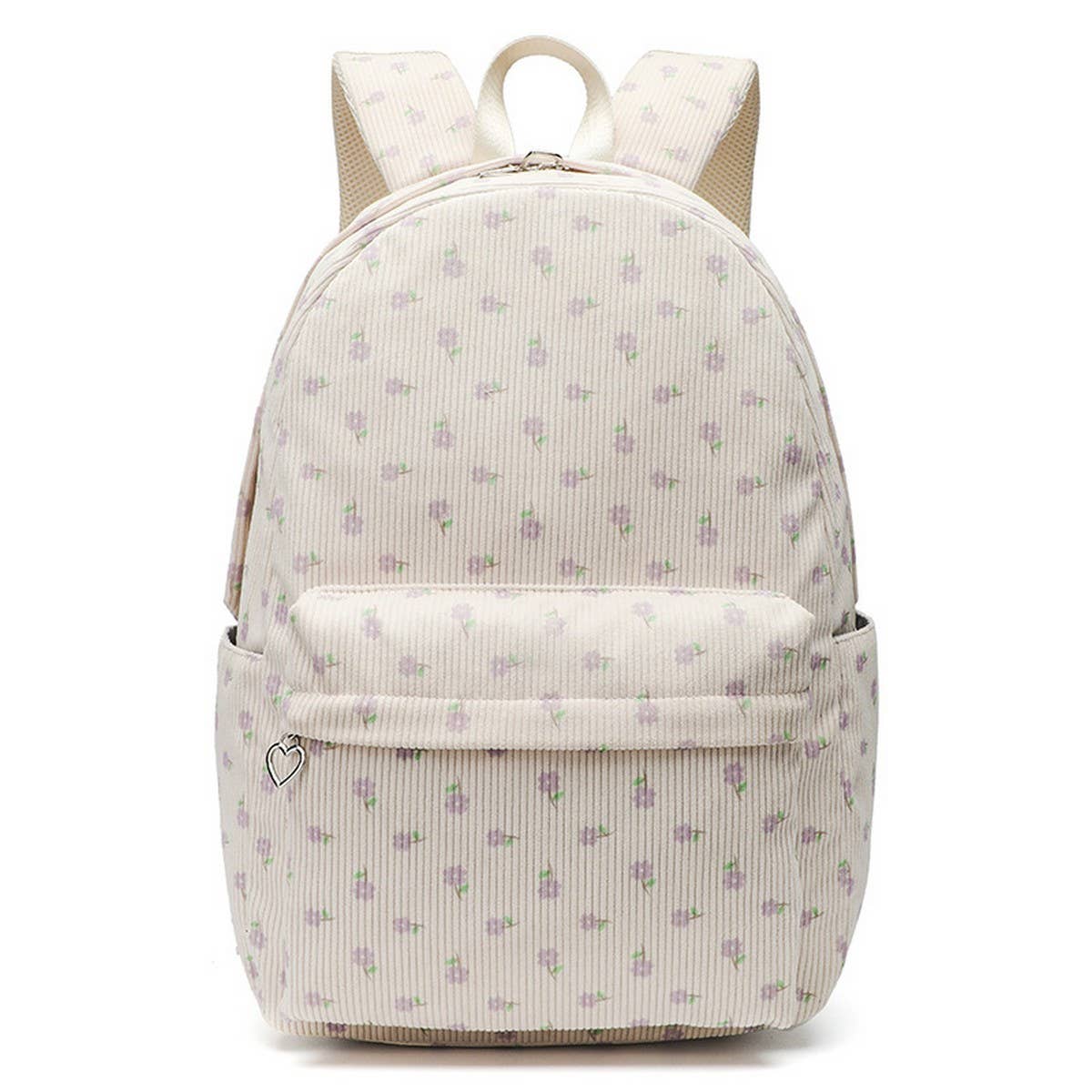 Corduroy Floral Backpacks for School Girls ? Large_CWAB5386