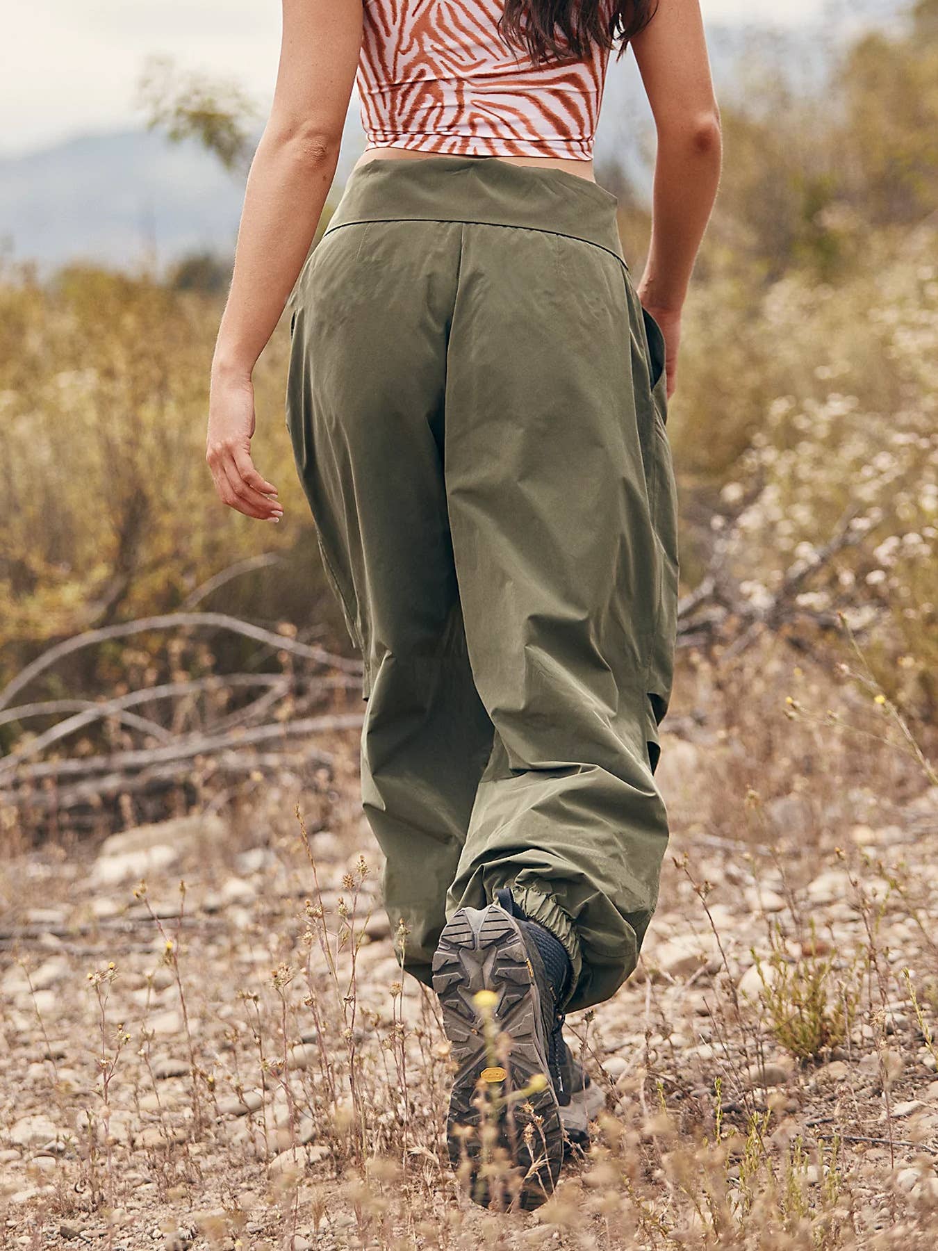 Outdoor casual pants Hiking solid color pants for women