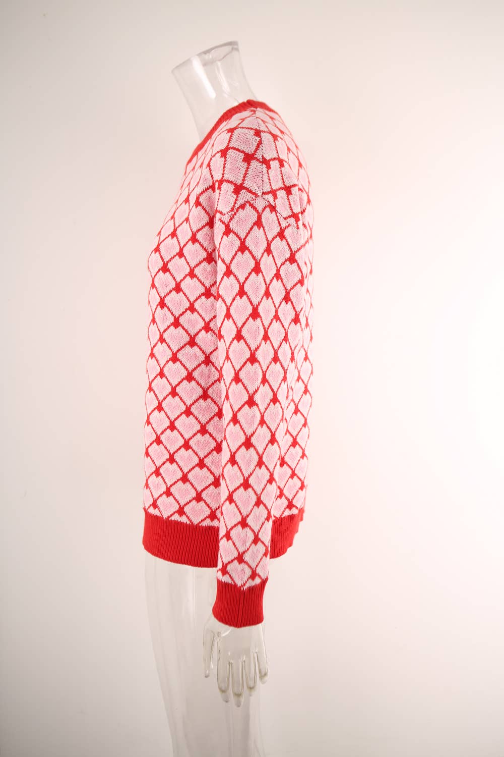 VALENTINE'S DAY CREW NECK PULLOVER SWEATER