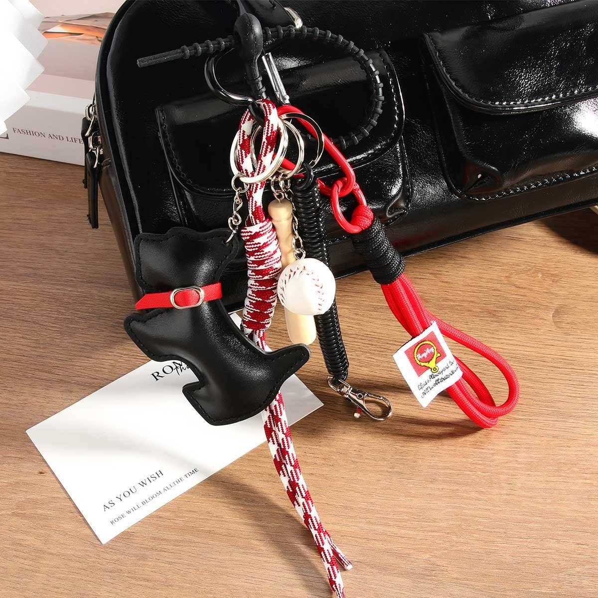 Cartoon Dog Bag Charm ??Baseball Chain Style_CWMM7568