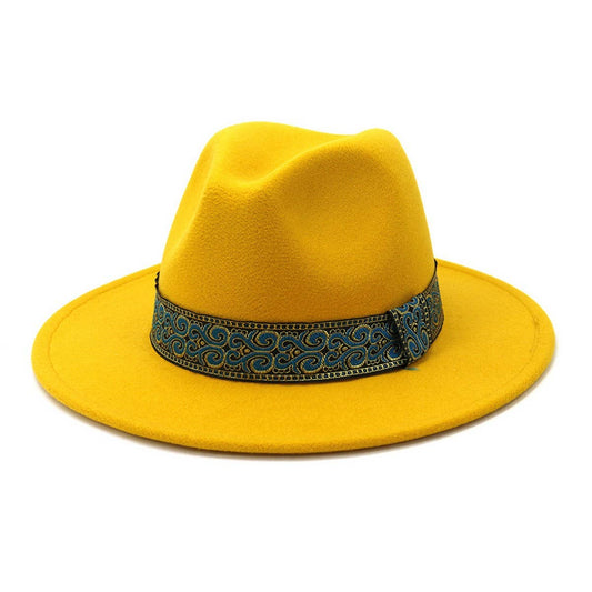 2024 NEW MEN'S AND WOMEN'S STRAIGHT BRIM JAZZ HAT_CWAH1776