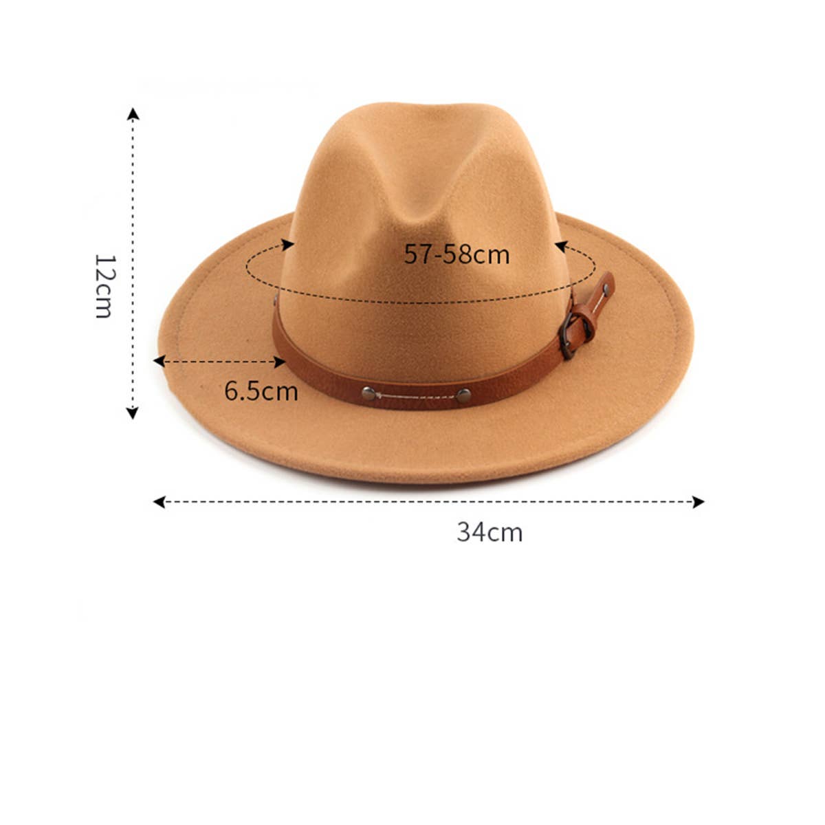 FLAT TOP BRITISH STYLE PANAMA HAT_CWAH1898