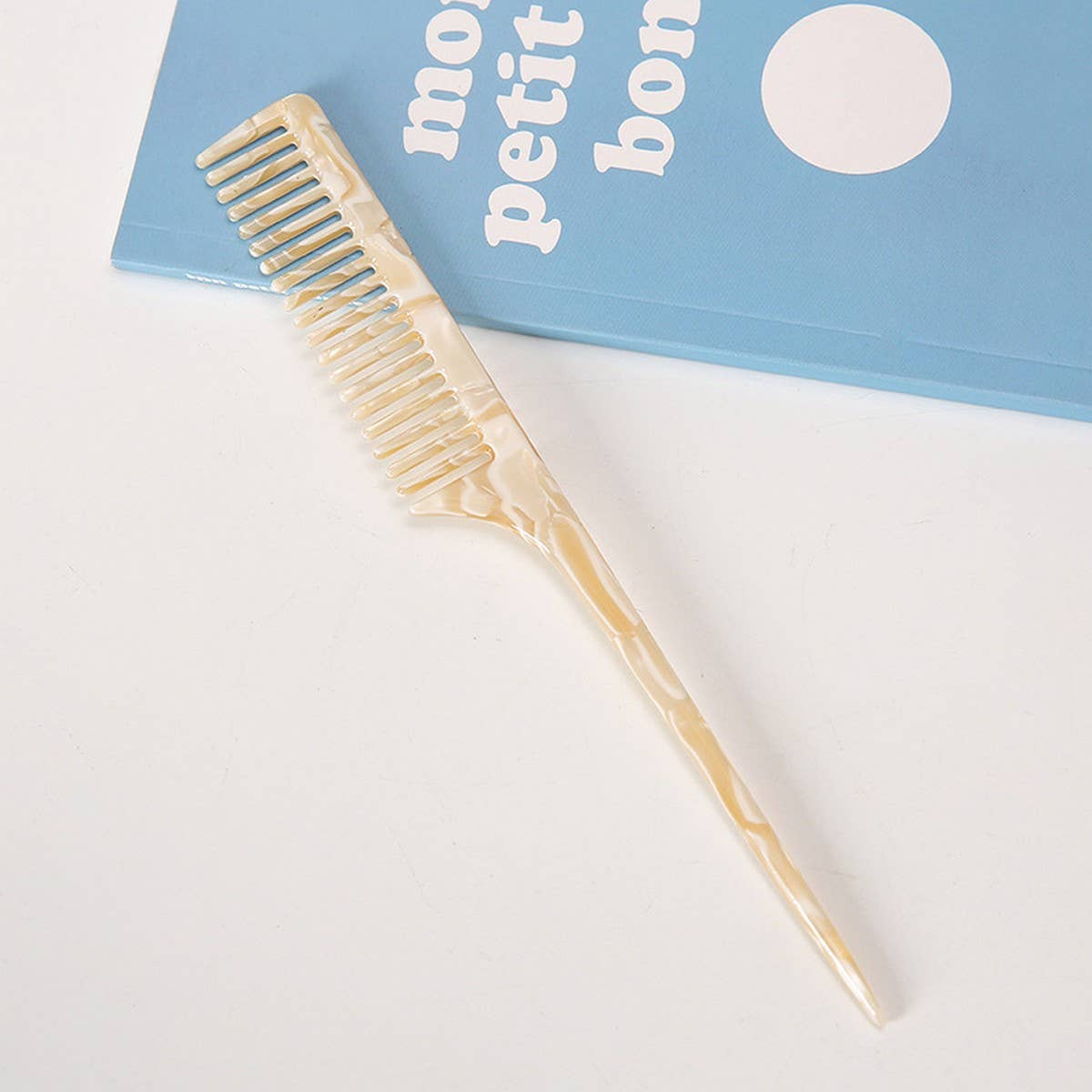 Acetate Long Handle Comb, Elegant Retro Hair Brush_CWMM6430