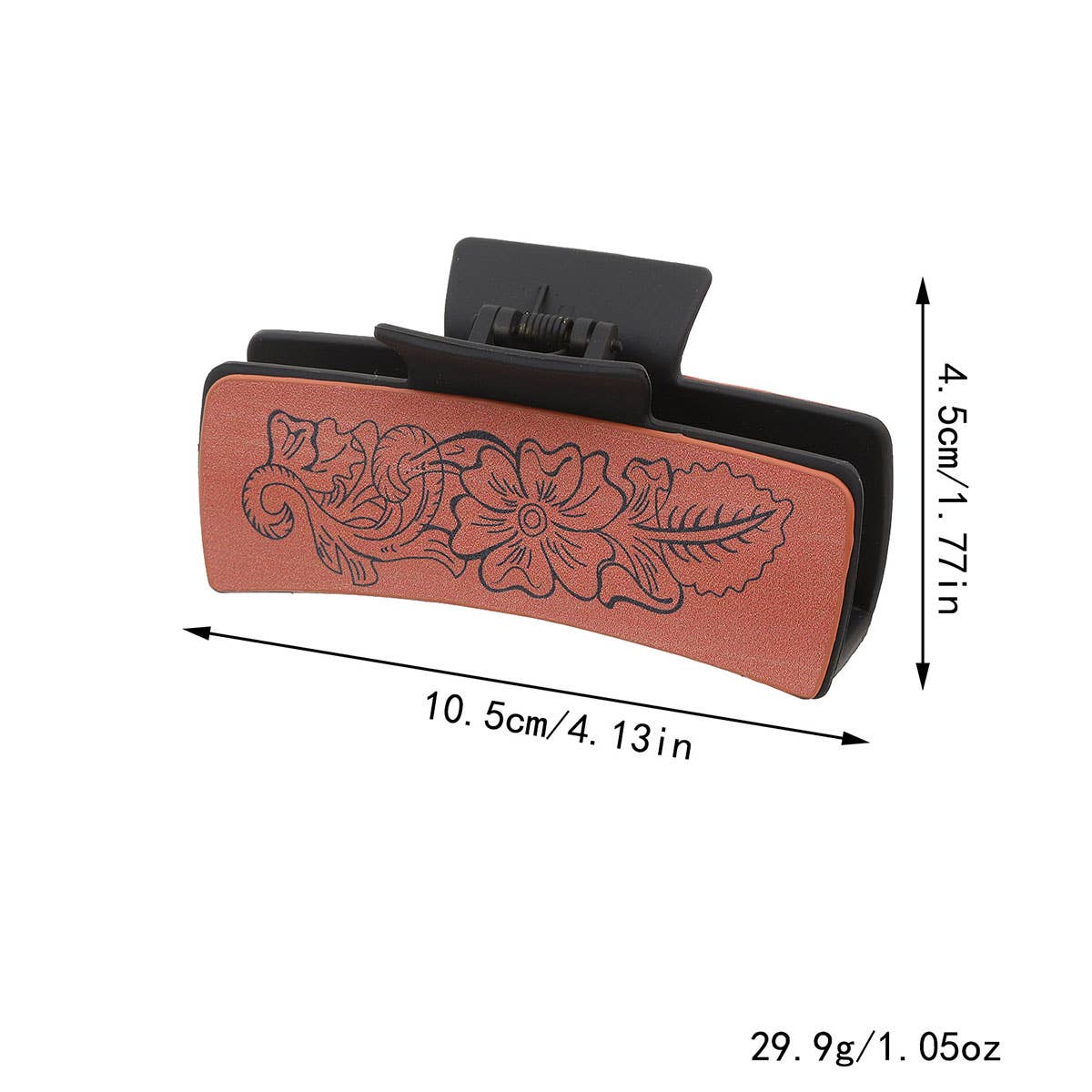 SUNFLOWER RETRO LETTERS WESTERN HAIR CLAW CLIPS