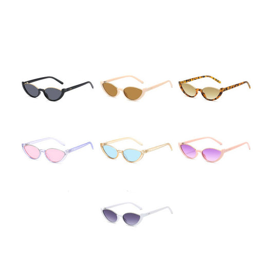 NEW HALF-FRAME CAT-EYE STREET STYLE SUNGLASSES