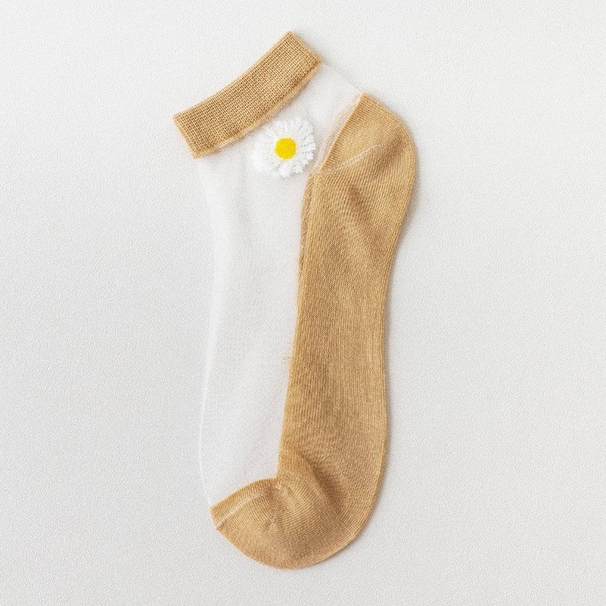 SUMMER WOMEN'S BREATHABLE PRINT SHEER SOCKS