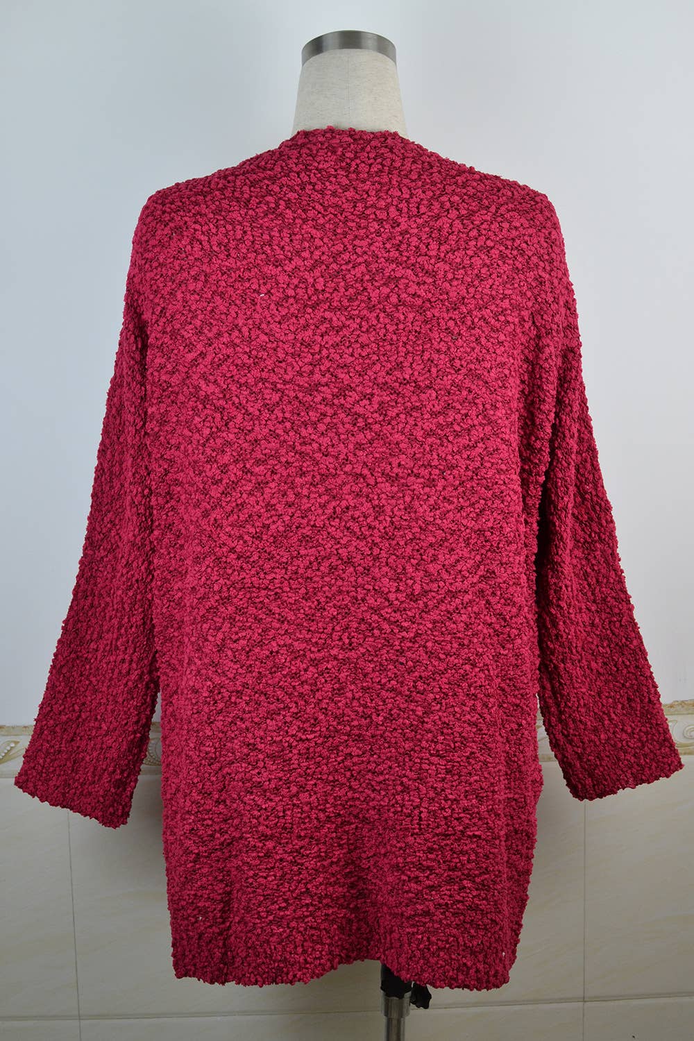 CWOSWL1044_Long Sleeve Open Front Long Cardigan Sweater