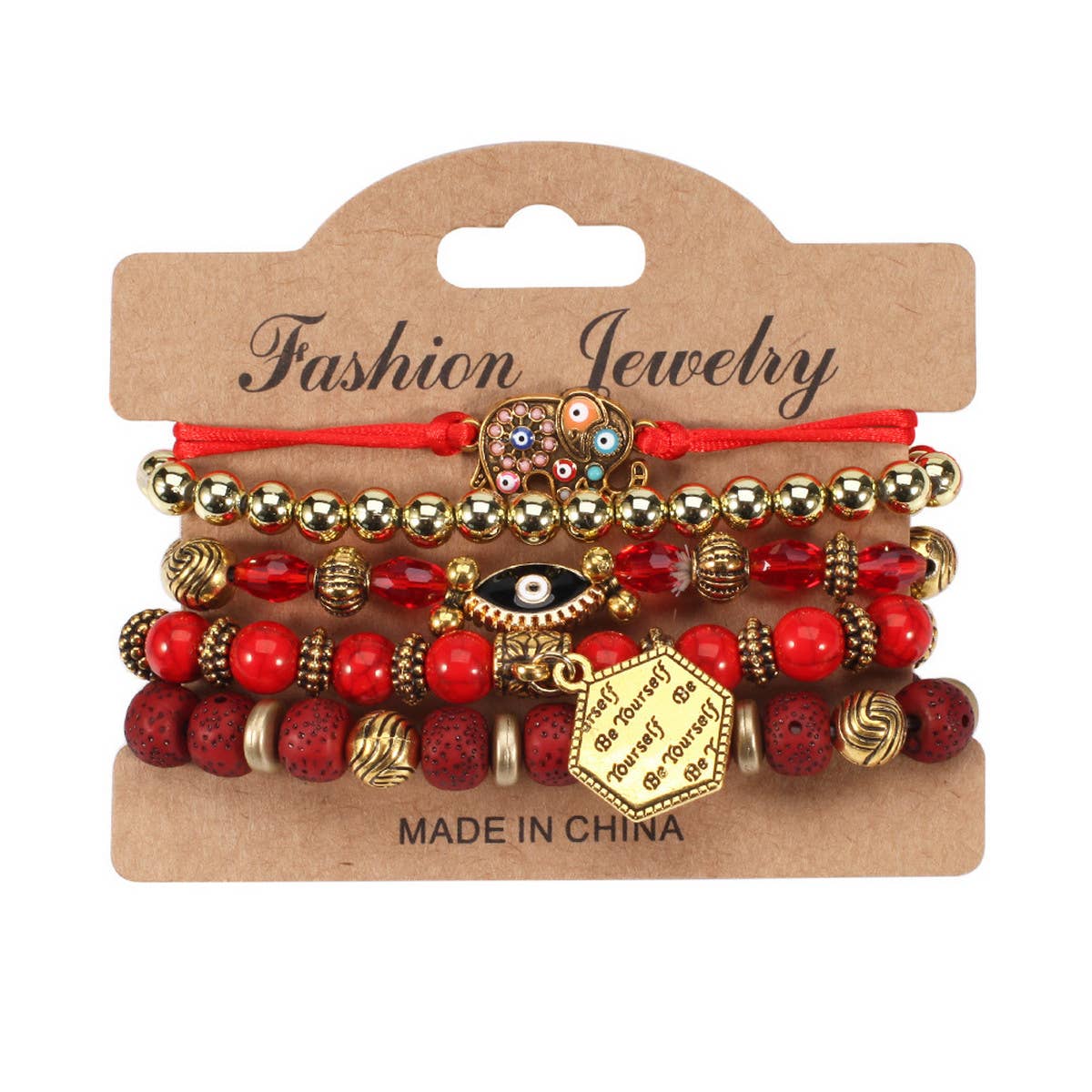 BOHEMIAN ELEPHANT LAYERED BRACELET_CWAJE2218