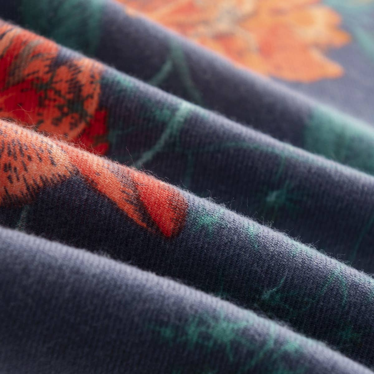 Rose Print Tassel Scarf - Boho Faux Cashmere Wrap