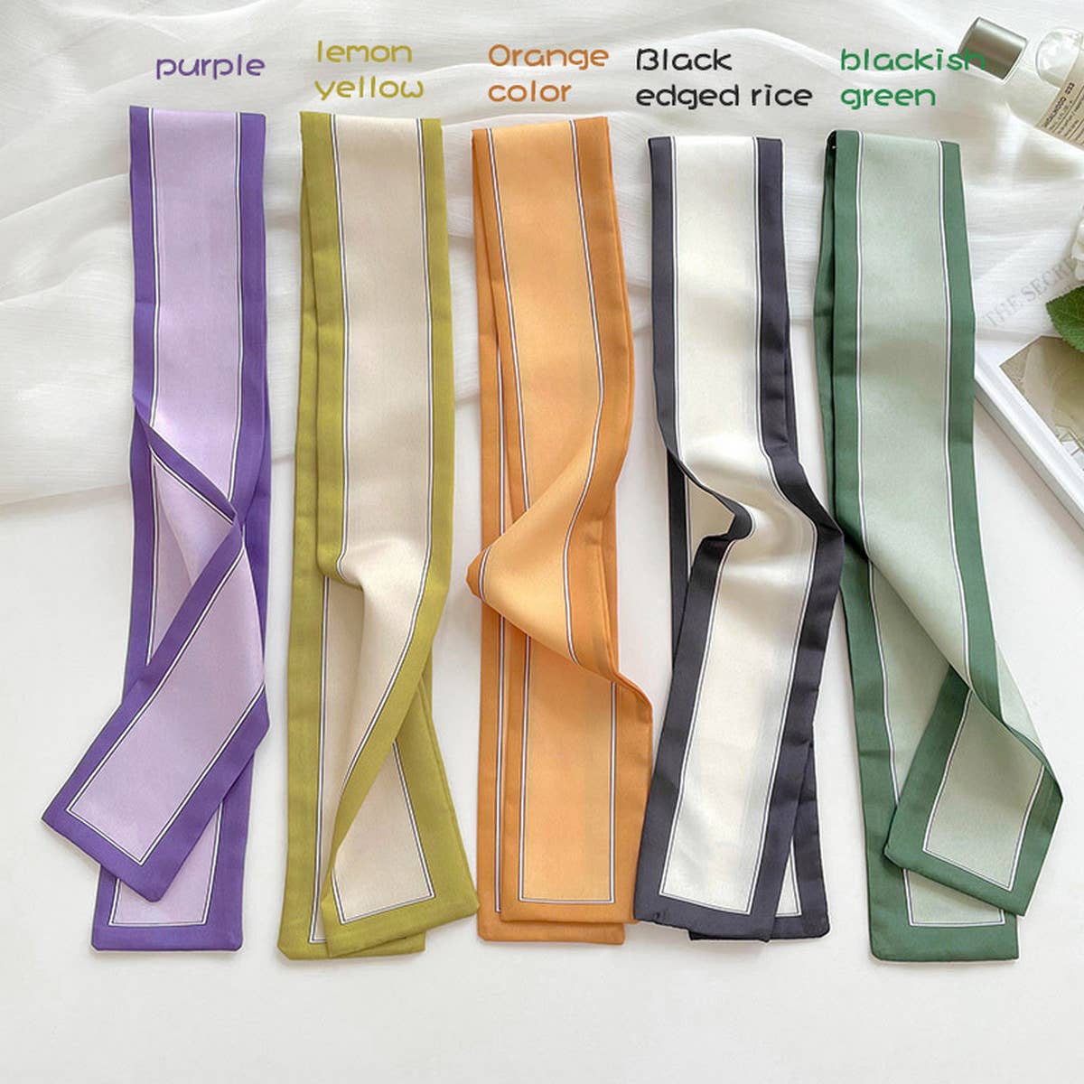 Long Thin Ribbon Scarf ? Ponytail, Neck, or Purse