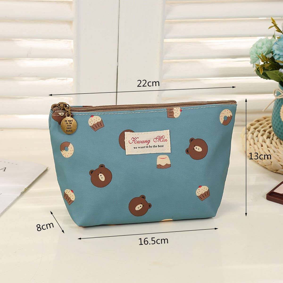 CARTOON BEAR WATERPROOF MAKEUP BAG_CWAB1731