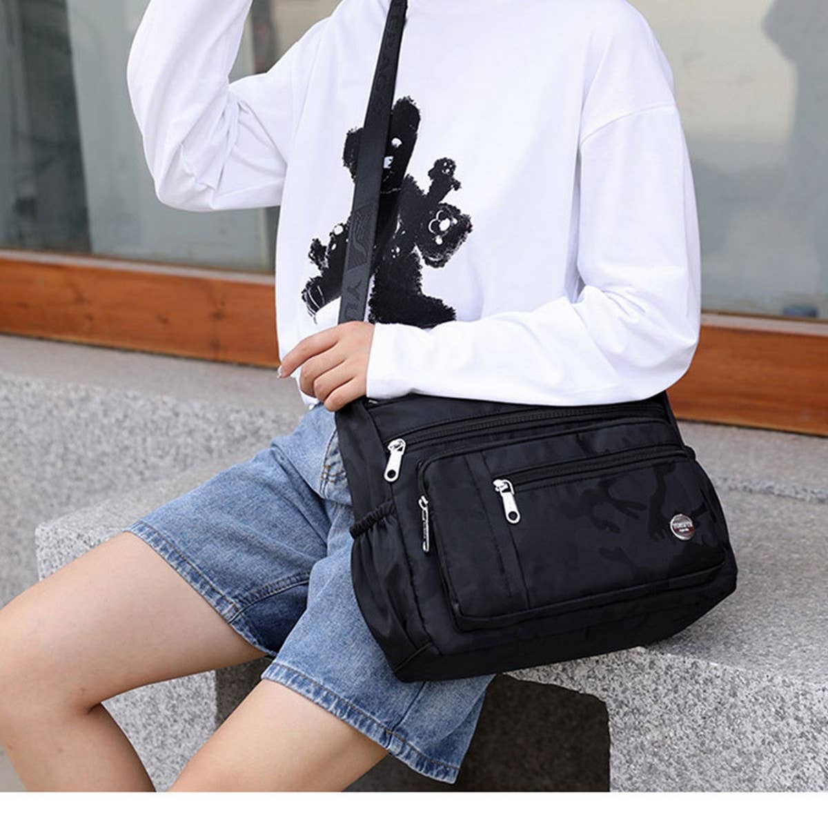 FASHION OXFORD CLOTH CROSSBODY SHOULDER BAG_CWASC1726