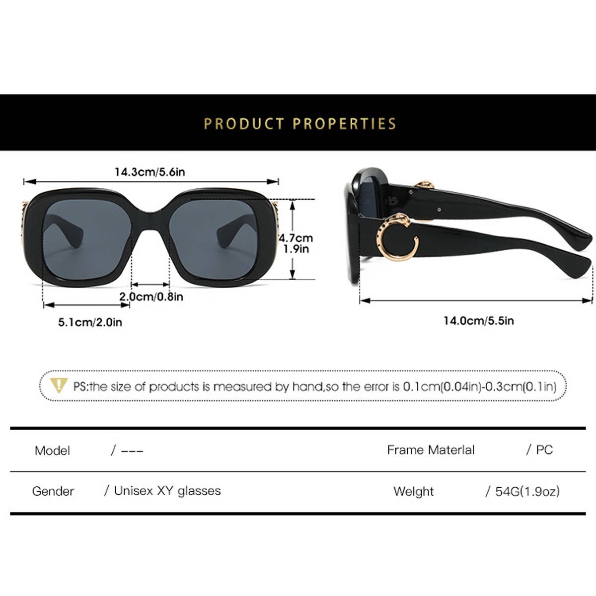 RETRO 2024 NEW SQUARE FRAME SUNGLASSES_CWASG0482